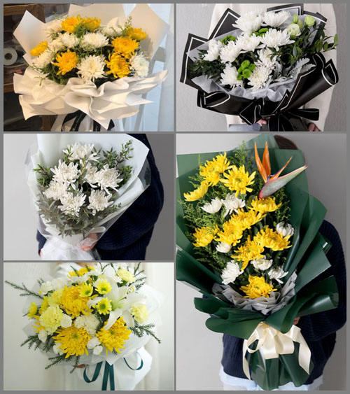 贵州毕节市黔西县锦星镇东庄村白事花束代送